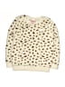 Juicy Couture 100% Polyester Animal Print Ivory Pullover Sweater Size 6 - photo 1