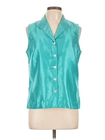 DressBarn Sleeveless Button-Down Shirt (view 1)