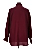 Unbranded Solid Burgundy Long Sleeve Blouse Size XL - photo 2