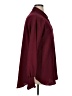 Unbranded Solid Burgundy Long Sleeve Blouse Size XL - photo 4