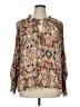 Dear John 100% Rayon Brown Long Sleeve Blouse Size XL - photo 1