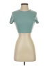 Shein Teal Short Sleeve Turtleneck Size S - photo 1