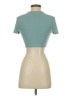 Shein Teal Short Sleeve Turtleneck Size S - photo 2