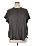 Old Navy 100% Polyester Gray Short Sleeve Blouse Size XL - photo 1