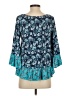 Como Vintage Teal 3/4 Sleeve Blouse Size S - photo 2