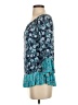 Como Vintage Teal 3/4 Sleeve Blouse Size S - photo 5