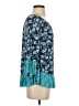 Como Vintage Teal 3/4 Sleeve Blouse Size S - photo 4