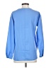 Lands' End 100% Polyester Blue Long Sleeve Blouse Size 2 - photo 2