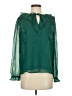 Ann Taylor LOFT 100% Polyester Green Long Sleeve Blouse Size XS - photo 1