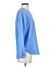 Lands' End 100% Polyester Blue Long Sleeve Blouse Size 2 - photo 4