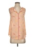 ModCloth 100% Polyester Orange Sleeveless Blouse Size XS - photo 1