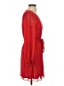 Express 100% Polyester Solid Red Casual Dress Size XS - photo 4