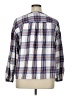 Assorted Brands Plaid Blue Long Sleeve Blouse Size XL - photo 2
