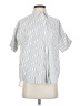 Madewell Stripes Silver Short Sleeve Blouse Size XS - photo 1