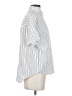 Madewell Stripes Silver Short Sleeve Blouse Size XS - photo 4