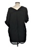 Alya 100% Polyester Black Short Sleeve Top Size M - photo 2