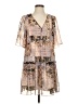 BCBGeneration Paisley Tan Casual Dress Size S - photo 1