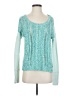 American Eagle Outfitters Color Block Teal Pullover Sweater Size S - photo 1