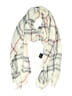 Unbranded Plaid White Ivory Scarf One size - photo 1