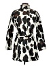 Carlisle 100% Cotton Animal Print Ivory Coat Size 6 - photo 1