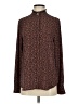 Ann Taylor LOFT 100% Polyester Animal Print Brown Long Sleeve Blouse Size S - photo 1