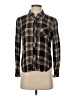 Workshop Republic Clothing Plaid Brown Long Sleeve Button-Down Shirt Size XS - photo 1