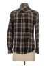 Workshop Republic Clothing Plaid Brown Long Sleeve Button-Down Shirt Size XS - photo 2