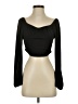 Shein Black Long Sleeve Top Size 4 - photo 1