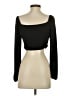 Shein Black Long Sleeve Top Size 4 - photo 2