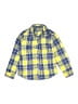Gymboree 100% Cotton Plaid Yellow Long Sleeve Button-Down Shirt Size 7 - photo 1