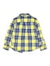 Gymboree 100% Cotton Plaid Yellow Long Sleeve Button-Down Shirt Size 7 - photo 2