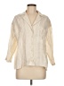 Zara Ivory 3/4 Sleeve Button-Down Shirt Size M - photo 1