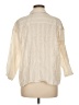 Zara Ivory 3/4 Sleeve Button-Down Shirt Size M - photo 2