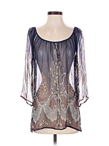 Language 3/4 Sleeve Blouse (view 1)
