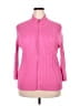 Chaps 100% Cotton Pink Cardigan Size 2X - photo 1