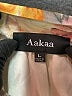 AaKaa 100% Polyester Print Gray Casual Dress Size L - photo 7