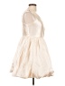 Aureta Studio 100% Polyester Ivory Cocktail Dress Size L - photo 4