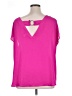 Torrid 100% Polyester Pink Short Sleeve Top Size 1X Plus (1) - photo 2