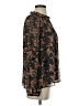 Ann Taylor LOFT Floral Black Long Sleeve Blouse Size S - photo 4