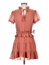 Tularosa 100% Polyester Solid Orange Casual Dress Size XS - photo 1