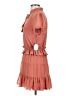 Tularosa 100% Polyester Solid Orange Casual Dress Size XS - photo 5