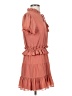 Tularosa 100% Polyester Solid Orange Casual Dress Size XS - photo 4