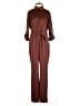 INC International Concepts 100% Polyester Solid Brown Jumpsuit Size 0 - photo 1