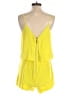 XOXO 100% Polyester Color Block Yellow Romper Size S - photo 2
