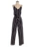 Monteau 100% Polyester Stripes Black Jumpsuit Size S - photo 1