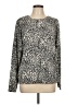Croft & Barrow 100% Acrylic Animal Print Silver Pullover Sweater Size L - photo 1