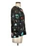 Club Monaco 100% Polyester Floral Black 3/4 Sleeve Blouse Size S - photo 4