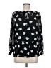 Ann Taylor LOFT 100% Polyester Black Long Sleeve Blouse Size M (petite) - photo 1