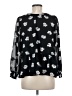 Ann Taylor LOFT 100% Polyester Black Long Sleeve Blouse Size M (petite) - photo 2