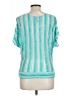 Petrol Teal Blue Short Sleeve Top Size L - photo 2